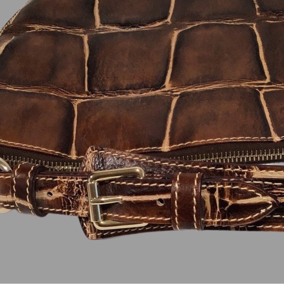 NEW Dooney & Bourke Large Luna Bag from the Nile Collection, Shoulder Bag, Brown - Picture 8 of 13